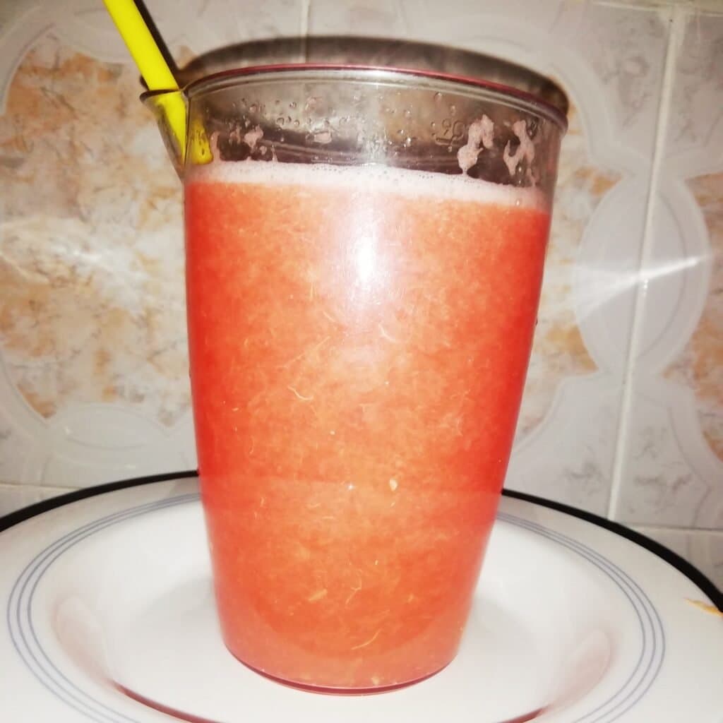 Pulpy grapefuit juice